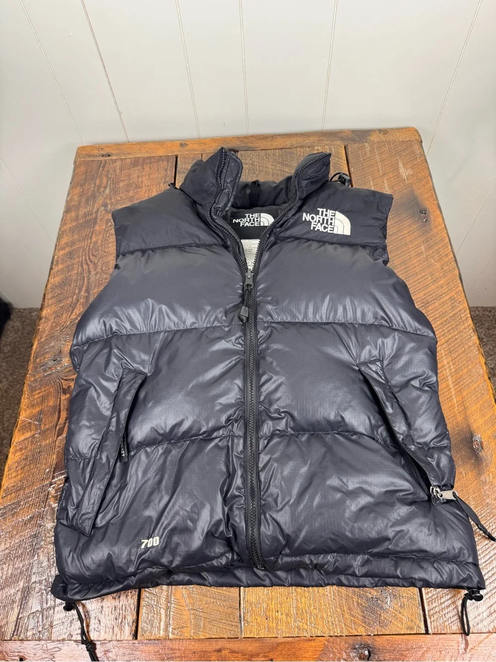The North Face Men’s Small Black Nuptse 700 Goose Down Puffer Vest